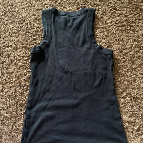 Madewell Black Ribbed Knit Top - Picture 2 of 3